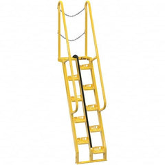 Vestil - 113-3/4" High 350 Lb Capacity 10 Step Alternating Tread Stair - Exact Tooling