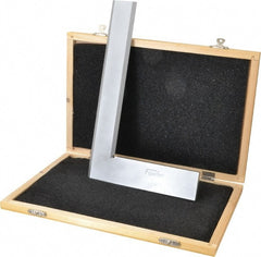 Fowler - 10-1/2" Blade Length, 6-3/8" Base Length Tool Steel Square - 0.0002" Accuracy, Beveled Edge - Exact Tooling