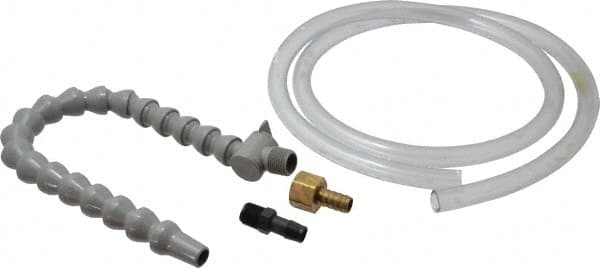 Graymills - 2 Piece, 60" Hose Length, 1/2" Nozzle Diam, 1/2" Hose ID, Coolant Hose Kit - For Flood-Type Coolant Systems - Exact Tooling
