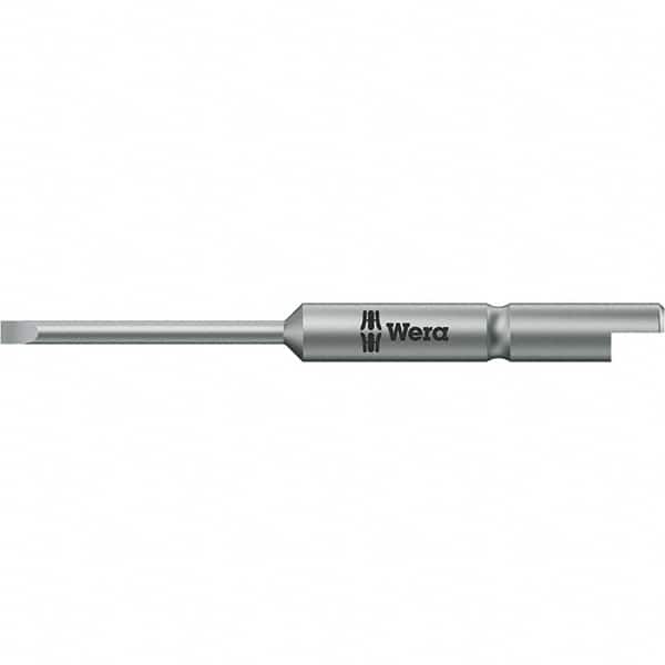 Wera - Slotted Screwdriver Bits Reversible: Reversible Blade Width (mm): 2.50 - Exact Tooling