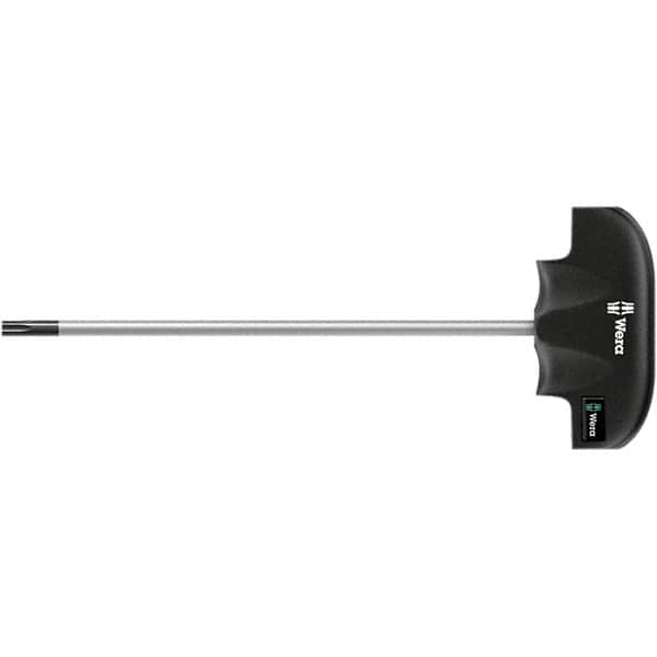 Wera - T8 Torx Driver - 4" Blade Length, 5" OAL, Ergonomic Handle, Chrome Plated Steel - Exact Tooling
