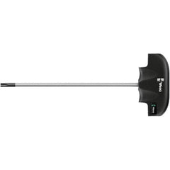Wera - T8 Torx Driver - 4" Blade Length, 5" OAL, Ergonomic Handle, Chrome Plated Steel - Exact Tooling