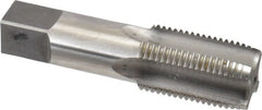 Reiff & Nestor - 1/2-14" BSPP, 4 Flutes, Plug Chamfer, Bright Finish, High Speed Steel British Standard Pipe Tap - 0.6875" Shank Diam, 0.515" Square Size, 1-3/8" Thread Length, 3-1/8" Overall Length, Series 122P - Exact Tooling