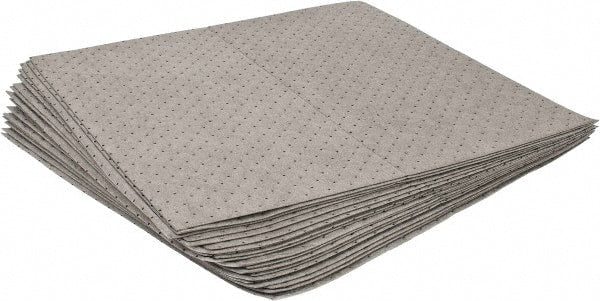 Brady SPC Sorbents - 41 Gal Capacity per Package, Universal Pad - 30" Long x 30" Wide, Gray, Polypropylene - Exact Tooling