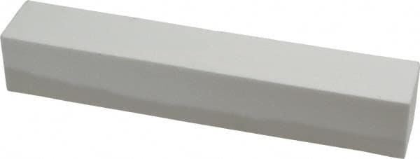 Norton - 150 Grit Aluminum Oxide Square Dressing Stick - 6 x 1 x 1, Very Fine Grade, Vitrified Bond - Exact Tooling