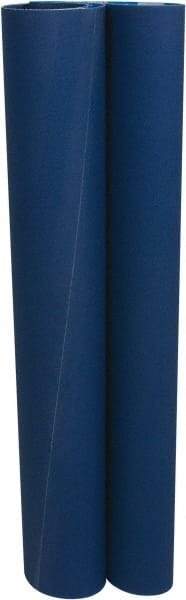 Norton - 37" Wide x 60" OAL, 80 Grit, Zirconia Alumina Abrasive Belt - Zirconia Alumina, Medium, Coated, X Weighted Cloth Backing, Wet/Dry, Series R823 - Exact Tooling