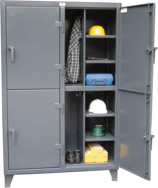 Strong Hold - 2 Door, 2 Tier, Storage Cabinets & Lockers - Exact Tooling