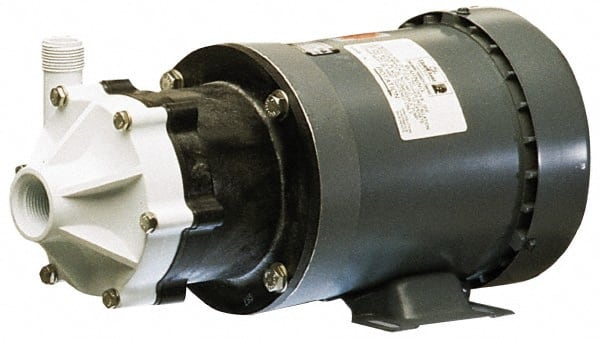 Little Giant Pumps - 1/3 HP, 40-1/2 Shut Off Feet, Magnetic Drive Pump - 1 Phase, 60 Hz - Exact Tooling