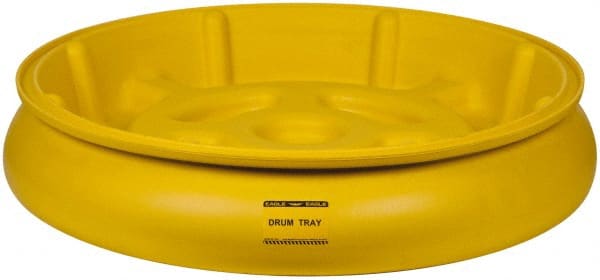 Eagle - 10 Gal Sump, 1,000 Lb Capacity, 1 Drum, Plastic Drum Tray - 6" High - Exact Tooling