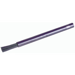 1/4″ Dia Pencil End Brush, .0104″ Stainless Steel Wire Fill, 3/4″ Trim Length, 3-3/4″ Overall Length - Exact Tooling