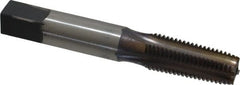 Reiff & Nestor - 1/16-27 NPT Thread, 4 Flute Standard Pipe Tap - 2-1/8" OAL, 11/16" Thread Length, 5/16" Shank Diam, Blue Diamond Finish, High Speed Steel - Exact Tooling