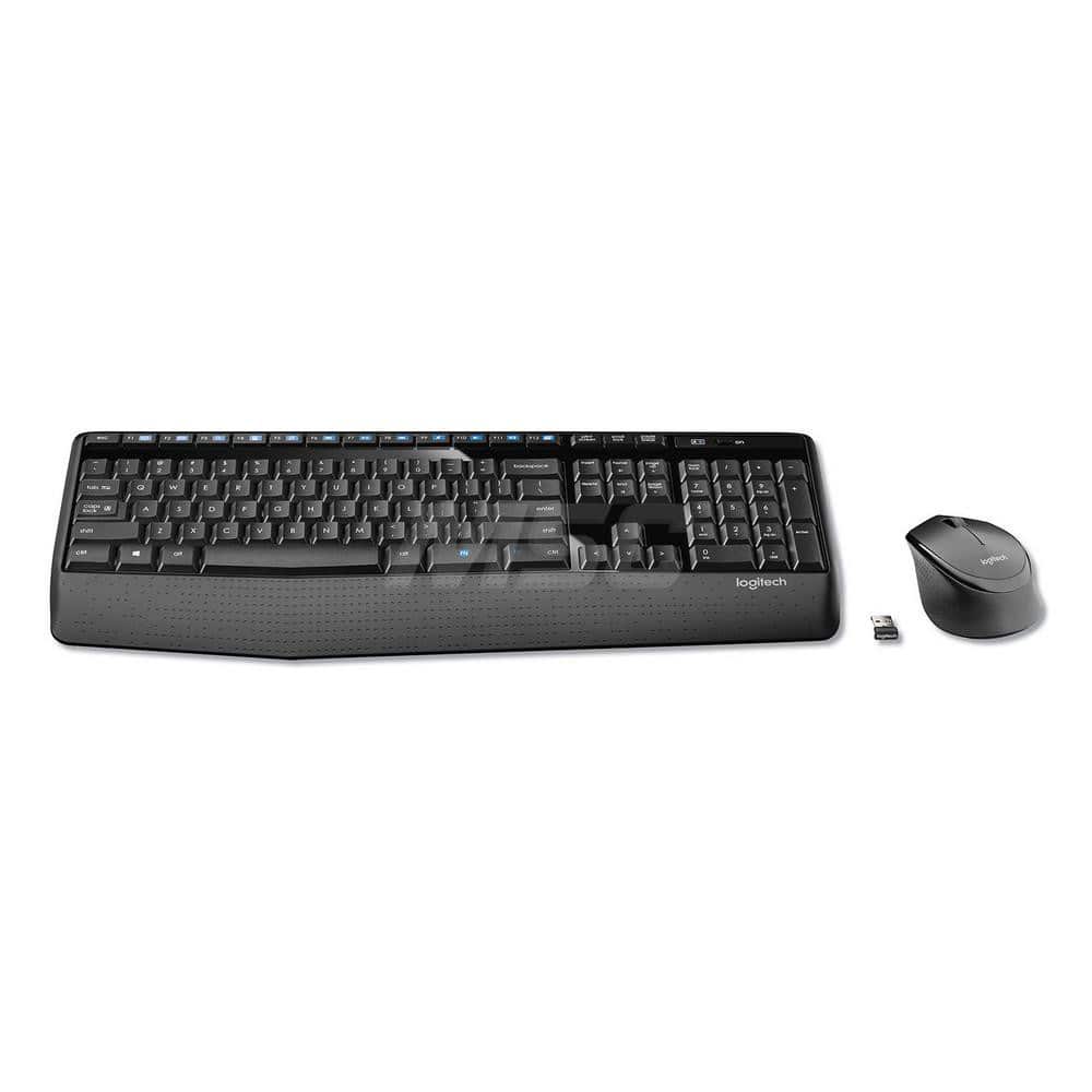 Logitech - Office Machine Supplies & Accessories; Office Machine/Equipment Accessory Type: Keyboard/Mouse ; For Use With: Windows XP; Vista; 7; 8 Operating Systems ; Contents: (1) AA Batteries; (2) AAA Batteries ; Color: Black - Exact Tooling