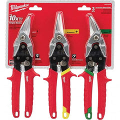 Milwaukee Tool - Snip & Shear Sets Type: Aviation Snip Set Pattern: Straight - Exact Tooling