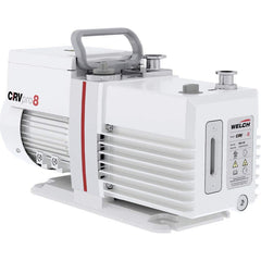 Welch - Rotary Vane-Type Vacuum Pumps; Horsepower: 0.5 ; Voltage: 115V ; Cubic Feet per Minute: 5.60 ; Length (Decimal Inch): 15.1000 ; Width (Decimal Inch): 6.1000 ; Height (Inch): 9.2 - Exact Tooling
