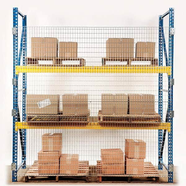 Folding Guard - Temporary Structure Partitions Type: Qwik Fence Pallet Rack Backing Height (Feet): 5 - Exact Tooling