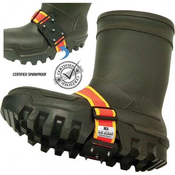 Geroline - Ice Traction Footwear Footwear Style: Strap-On Cleat Traction Type: Steel Studs - Exact Tooling