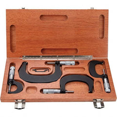 TESA Brown & Sharpe - Mechanical Outside Micrometer Sets Minimum Measurement (Inch): 0 Minimum Measurement (Decimal Inch): 0 - Exact Tooling