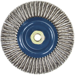 Norton - 6" OD, 5/8-11 Arbor Hole, Stringer Bead Stainless Steel Wheel Brush - Exact Tooling