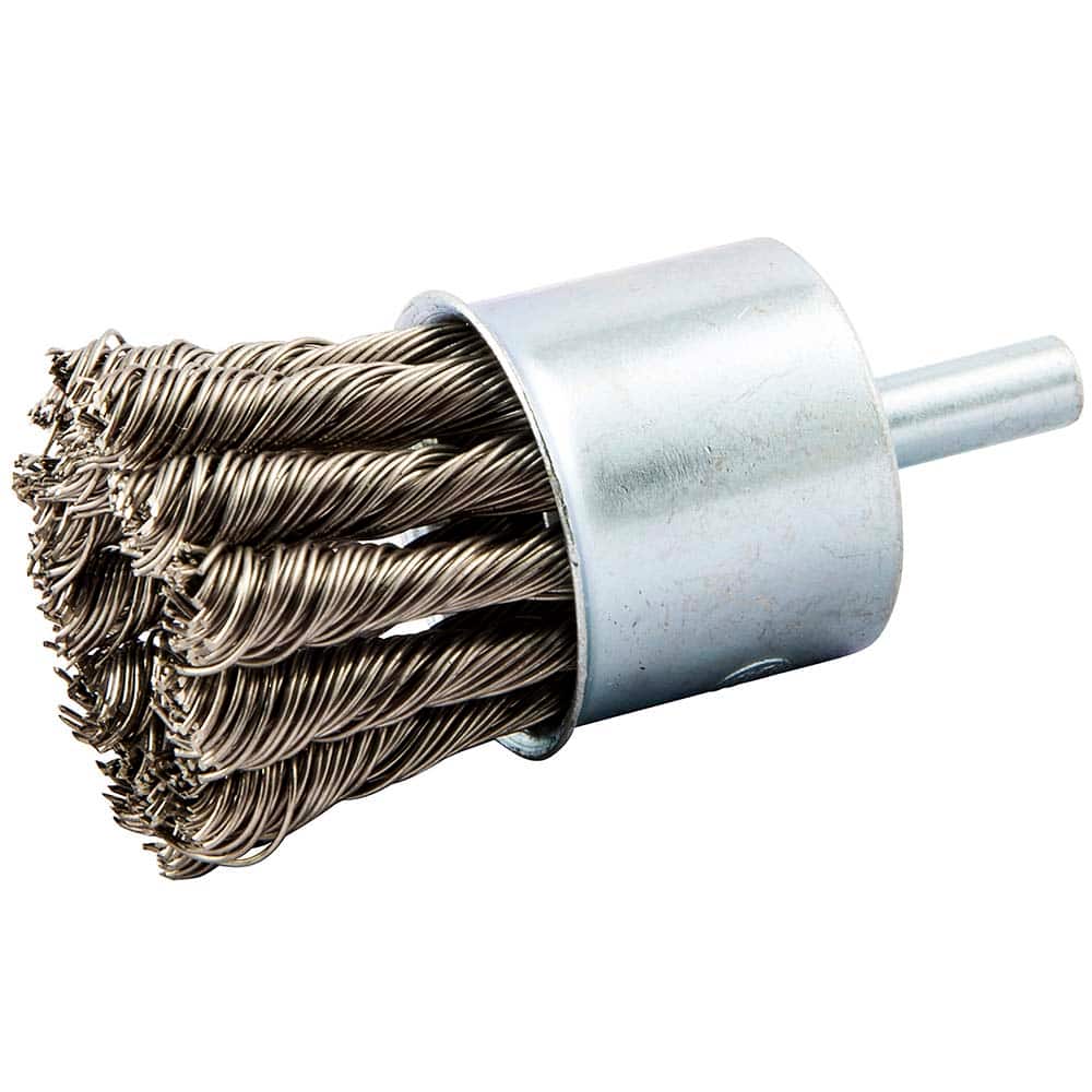 Norton - End Brushes Brush Diameter (Inch): 1 Fill Material: Stainless Steel - Exact Tooling