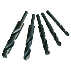 ‎1/4-1/2 RHS / RHC HSS 118 Degree Radial Point 1/4″ Reduced Shank Silver & Deming Drill Set - Steam Oxide - Exact Tooling