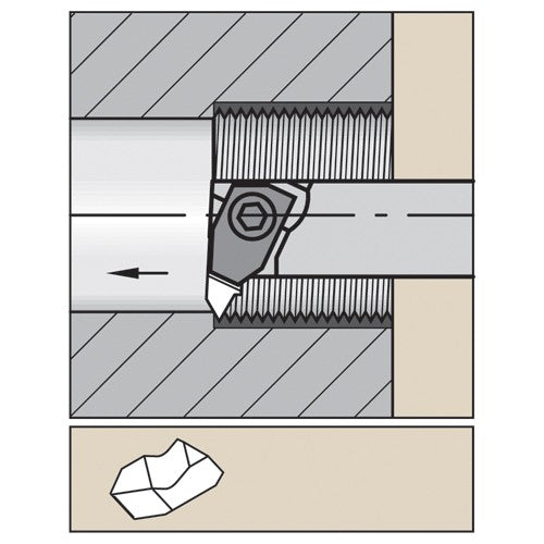 A06NER1 W TopGroove TopThread Boring Bar - Exact Tooling