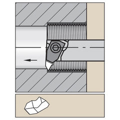 A08NER1 W TopGroove TopThread Boring Bar - Exact Tooling