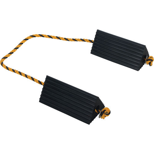 Rubber Airline Wheel Chock W/Rope 5 × 10 - Exact Tooling