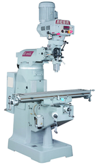 Electronic Variable Speed Vertical Mill - R-8 Spindle - 9 x 49'' Table Size - 3HP - 3PH - 220V Motor - Exact Tooling