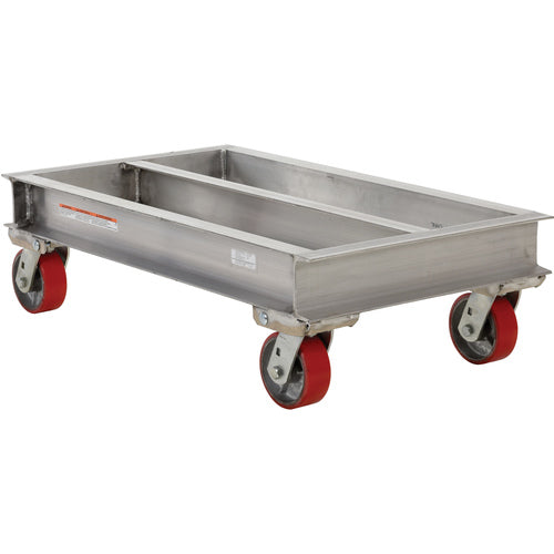 Aluminum Channel Dolly 2000 lb 24W × 42L - Exact Tooling