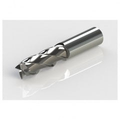 6mm Dia. x 100mm Overall Length 4-Flute Square End Solid Carbide SE End Mill-Round Shank-Center Cut-Uncoated - Exact Tooling