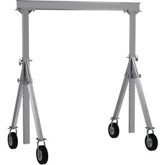 Aluminum Gantry Crane W/Pnu Caster 10 × 8 - Exact Tooling