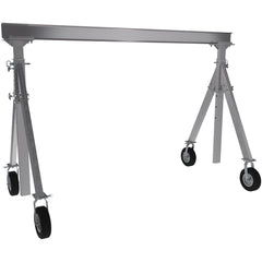Aluminum Gantry Crane W/Pnu Caster 15 × 8 - Exact Tooling