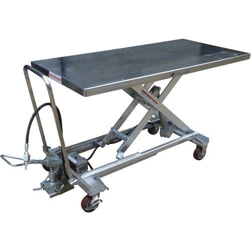 Air SS Cart 1000 lb 31.5 × 63 - Exact Tooling