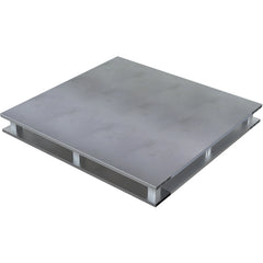 Hvy Duty Alum Solid Top Pallet 4K 4-Way 48 × 48″ - Exact Tooling