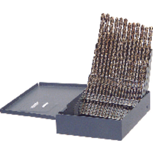 60 Pc. HSS Roll Forged Jobber Drill Set - Exact Tooling