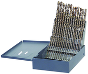 60 Pc. #1 - #60 Wire Gage HSS Surface Treated Jobber Drill Set - Exact Tooling