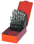 25 Pc. 1mm - 13mm by .5mm HSS Surface Treated Jobber Drill Set - Exact Tooling