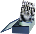 29 Pc. 1/16" - 1/2" by 64ths HSS Surface Treated Jobber Drill Set - Exact Tooling