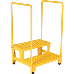 Adj Step Stand 2 Step W/Handrail 25.93 × 22.87 - Exact Tooling