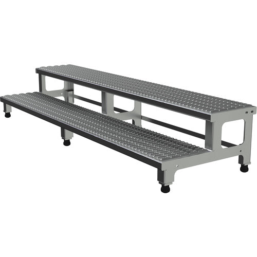 Adj Alum Step Mate Stand 2 Step 72.06 × 22.75 - Exact Tooling