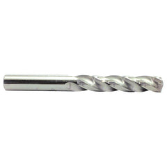 ‎1/2″ Dia. × 1/2″ Shank × 3″ Flute Length × 4-3/4″ OAL, 5xD, 150°, Bright, 3 Flute, External, Round Solid Carbide Drill - Exact Tooling