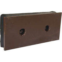 Steel Face Molded Rubber Bumper 2.5 × 18 × 8 - Exact Tooling