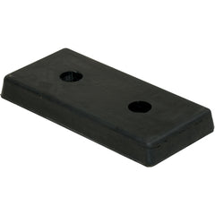Rectangle Molded Rubber Bumper 2 × 18 × 8 - Exact Tooling