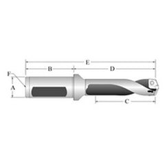60517S-075F Gen3 Spade Drill Holder - Exact Tooling