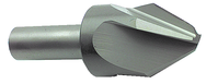 1" Size-1/2" Shank-90° 2/4 Flute Single End 3N1 Drill Point Countersink - Exact Tooling