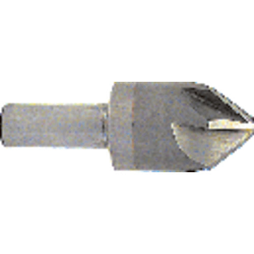 ‎3/8″ Size-1/4″ Shank-90° 6 Flute Chatterless Countersink - Exact Tooling