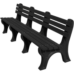 Bench Economy Backed 96 Bk Leg Black Seat - Exact Tooling