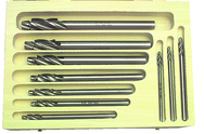 10 Pc. HSS - #4 - 1/2" - 1/32" Oversized Pilots-Capscrew Counterbore Set - Exact Tooling