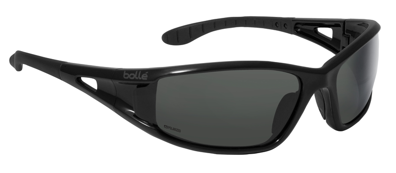 LOWRIDER, Pola GRY Lens, Shiny BLK Fr Polarized Grey ASShiny Black - Exact Tooling