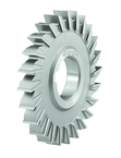 2-1/2 x 1/4 x 7/8 - HSS - Straight Side Tooth Side Milling Cutter - 16T - TiN Coated - Exact Tooling